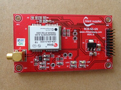 gps module (uses u-blox LEA-6N), replaces RCB-4H (used TIM-4H)